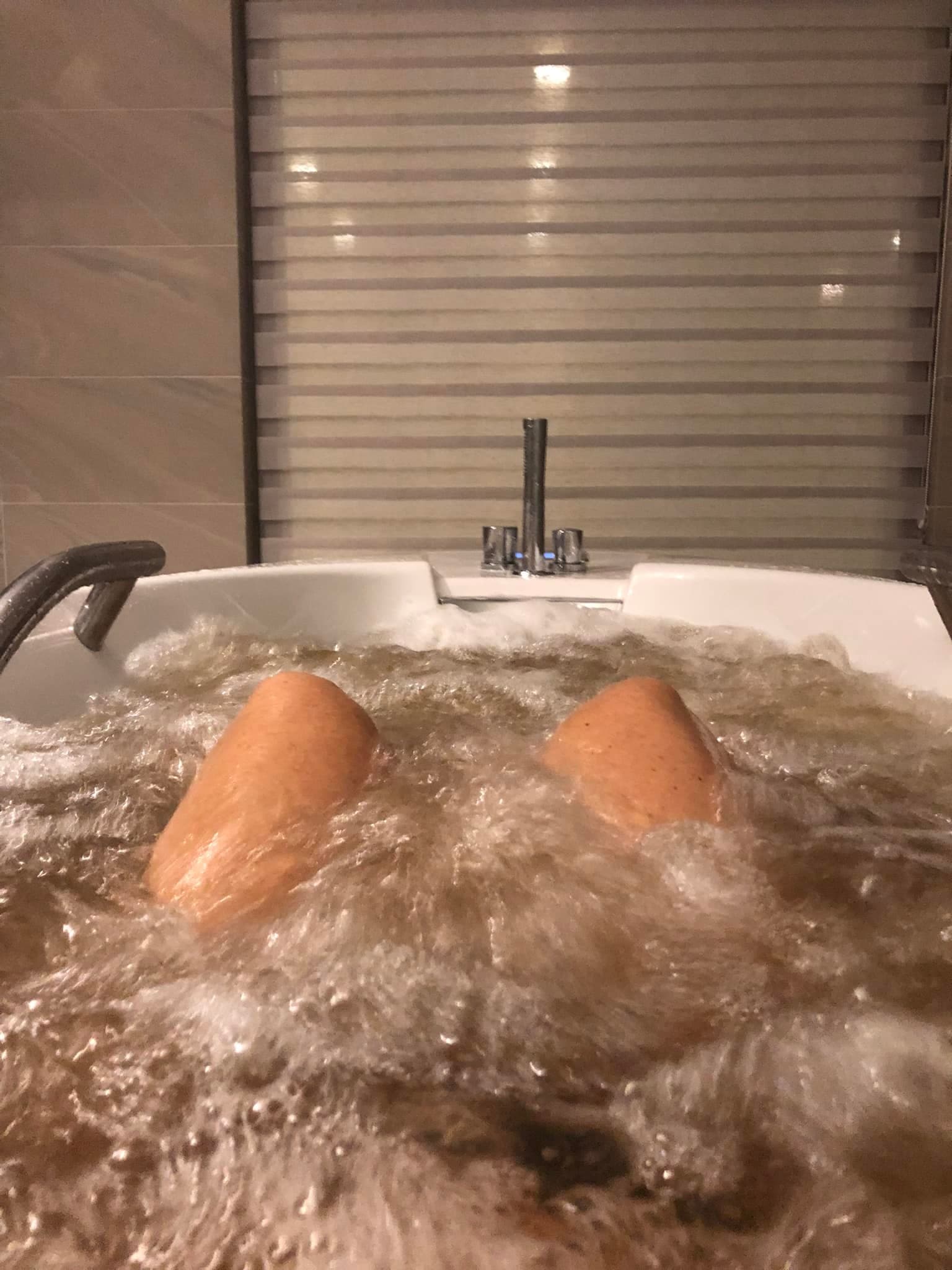 Bubbelbad i rummet